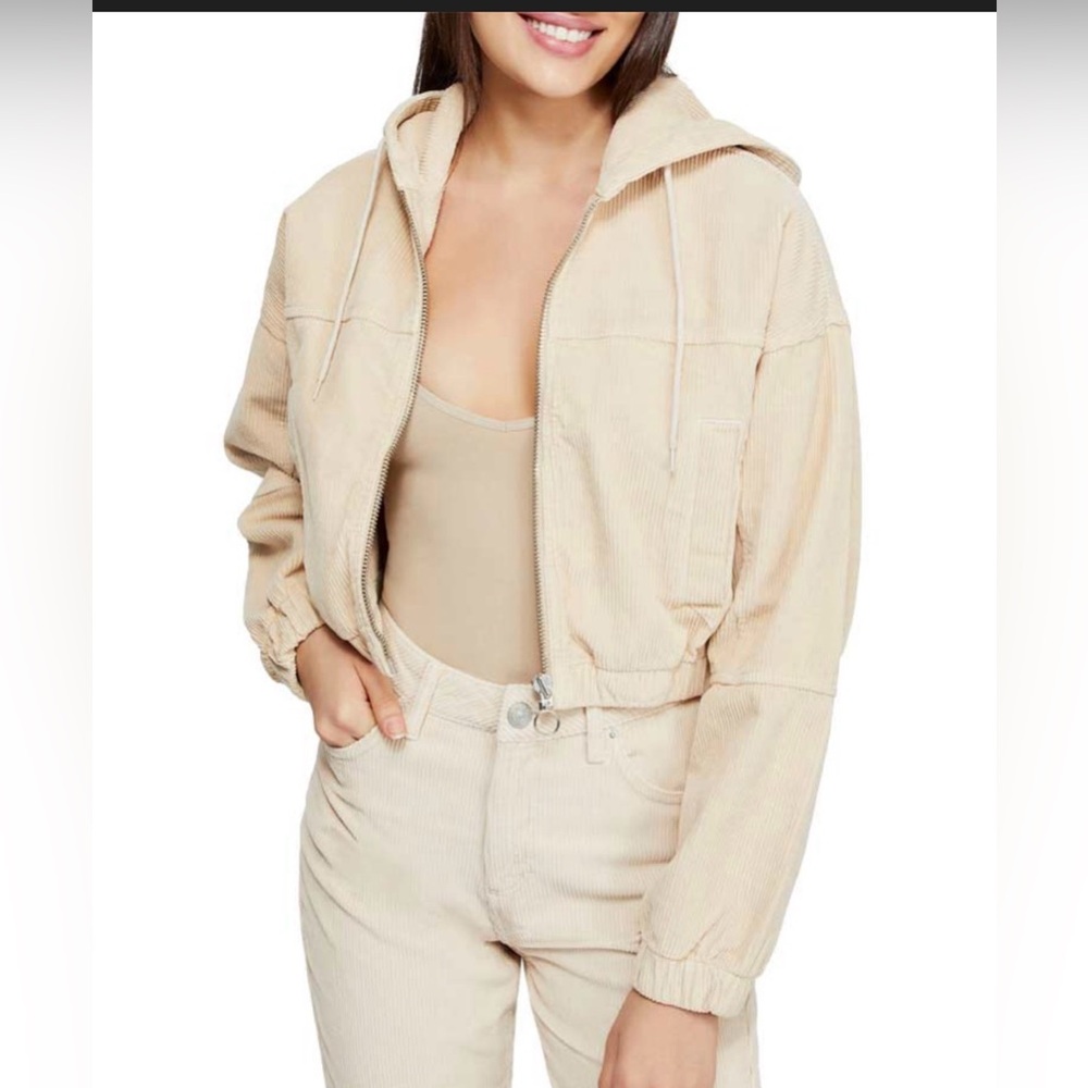 NWT Urban Outfitters Made With Love Corduroy Zip Hoodie Jacket SZ Smal